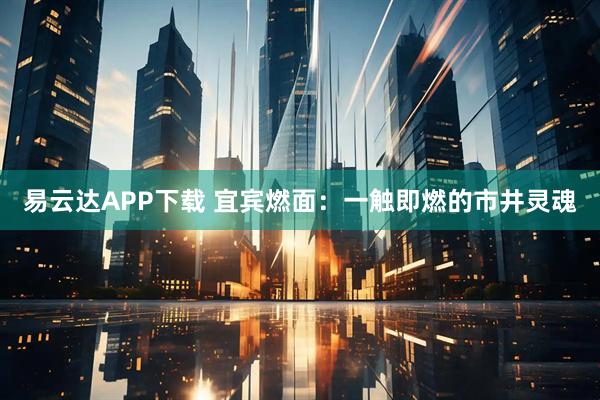 易云达APP下载 宜宾燃面：一触即燃的市井灵魂